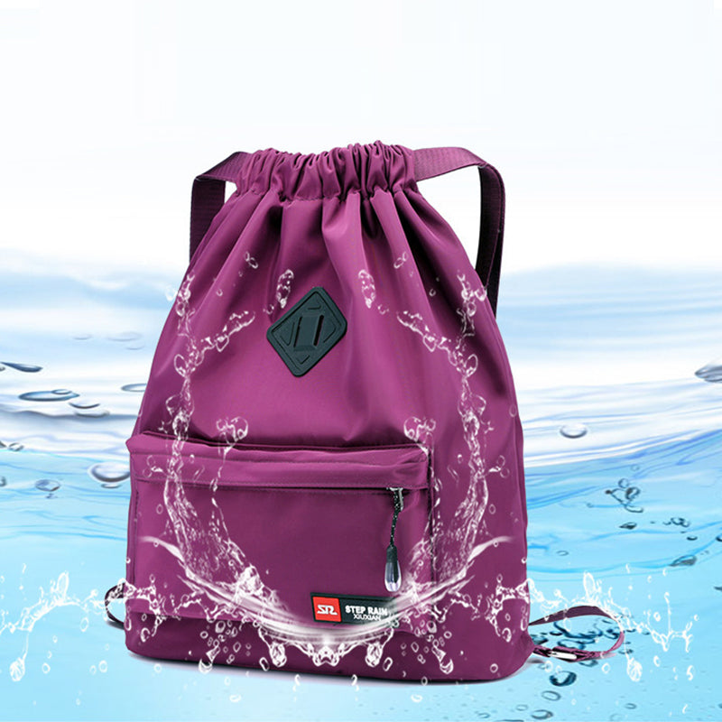 Drawstring Folding Backpack Outdoor Travel Bag