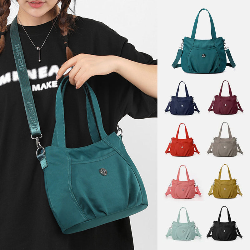 Women's Crossbody Lightweight Multi-Pocket Zipper Pocket Nylon Shoulder Bag