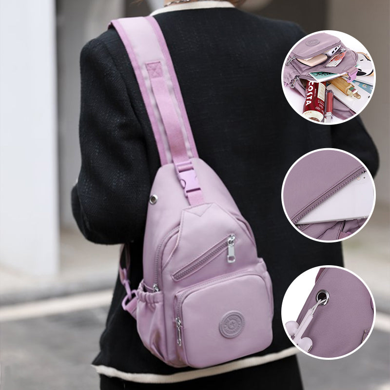 Multi-Pocket Waterproof Canvas Daily Shopping Backpack