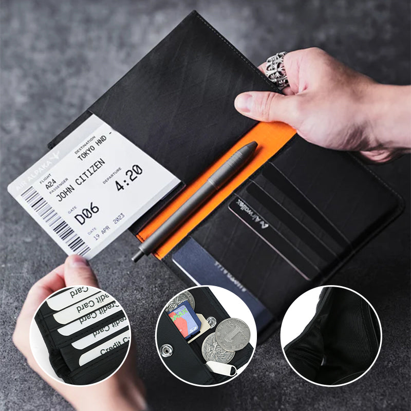 Bifold RFID Passport Wallet