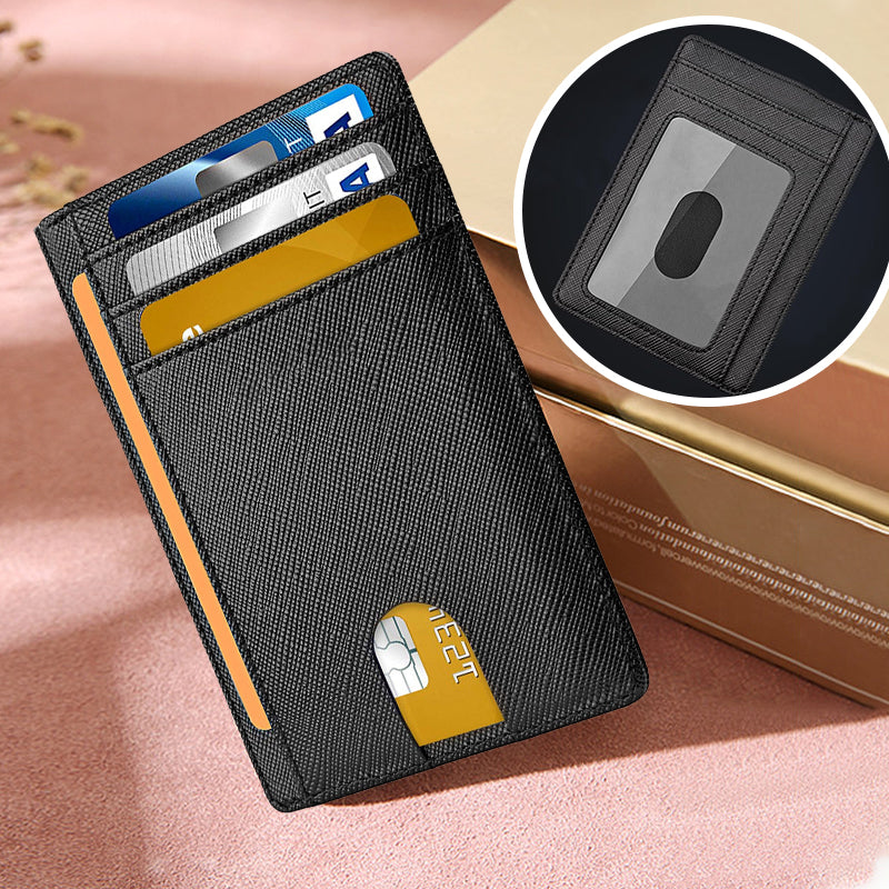 Slim Minimalist RFID Blocking Leather Wallets