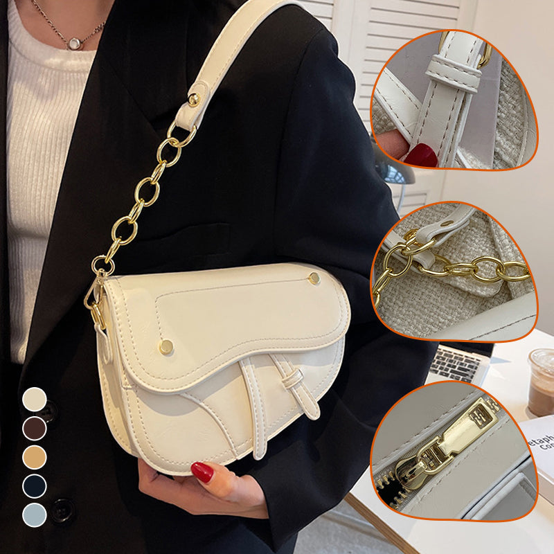 Luxury Vintage Ornament Saddle Bag
