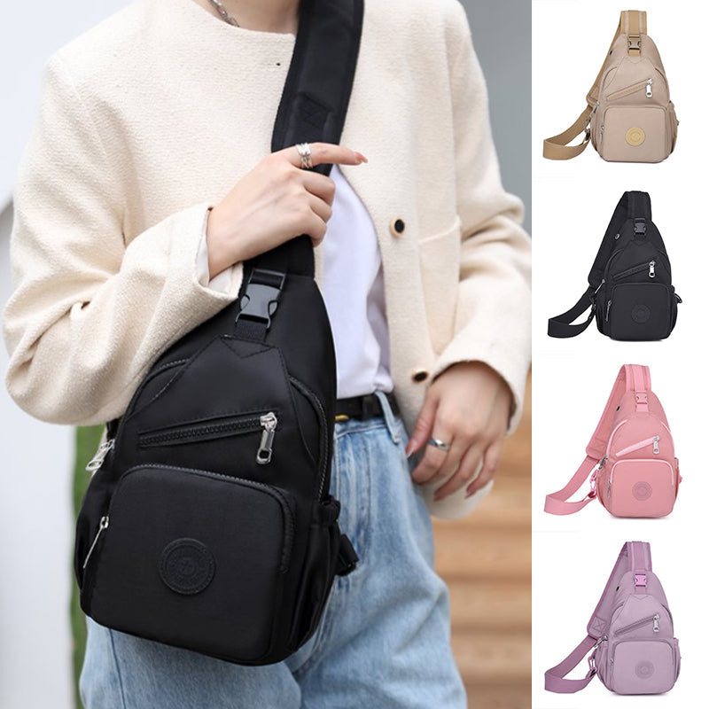 Multi-Pocket Waterproof Canvas Daily Shopping Backpack