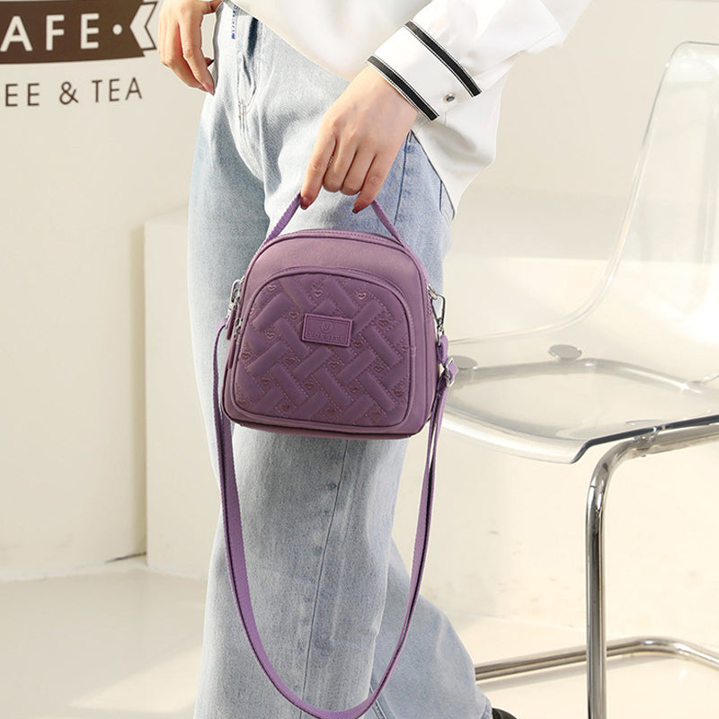 2 In 1 Nylon Small Waterproof Shoulder Bag, Lightweight Crossbody Bag