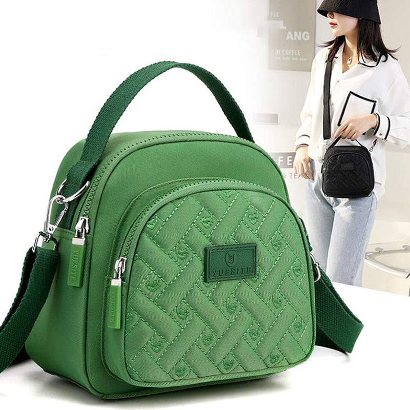 2 In 1 Nylon Small Waterproof Shoulder Bag, Lightweight Crossbody Bag