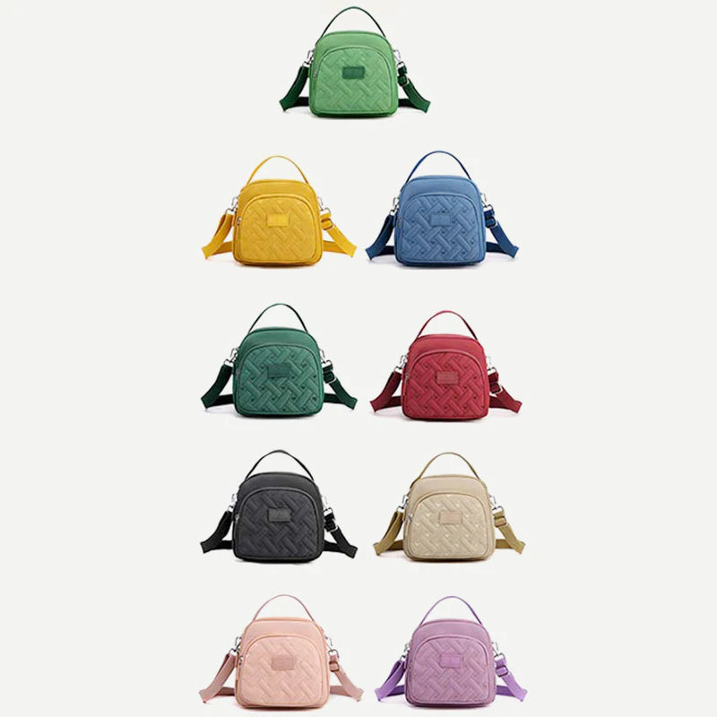 2 In 1 Nylon Small Waterproof Shoulder Bag, Lightweight Crossbody Bag