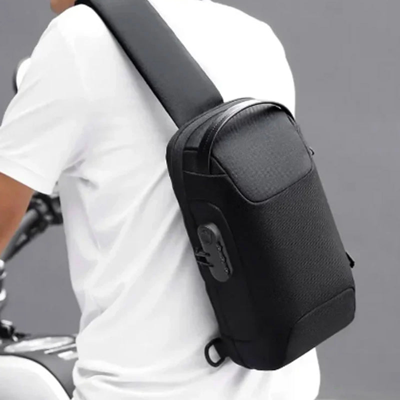 Anti Theft Waterproof Crossbody Bag, Sling Bag with USB Charging Port