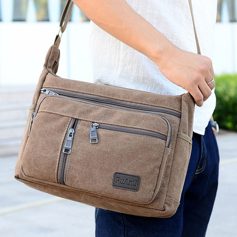 Men's Cross-body Canvas Bag