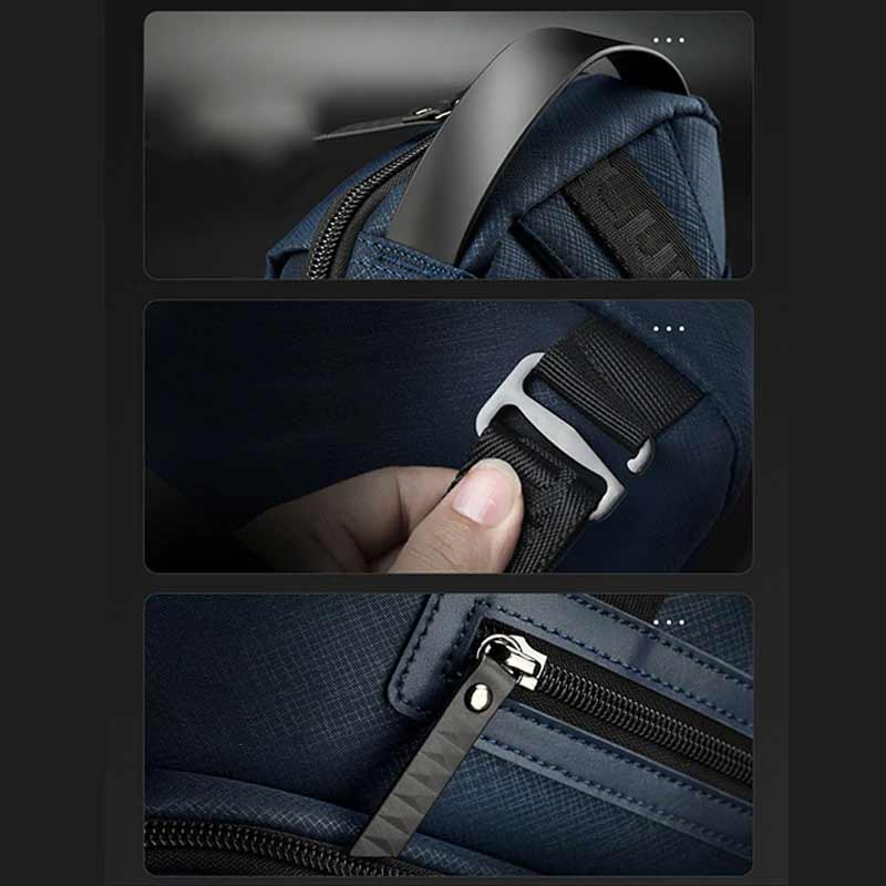 Multi-Pocket Large Capacity Waterproof Durable Zipper Sling Bag