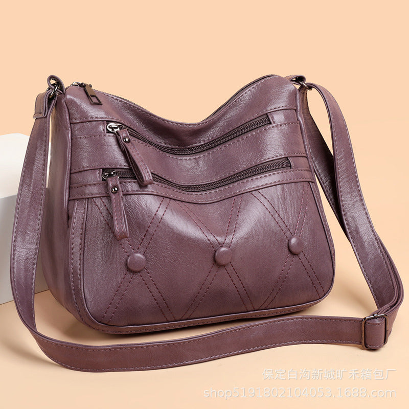 Women's Soft Leather Shoulder Bag