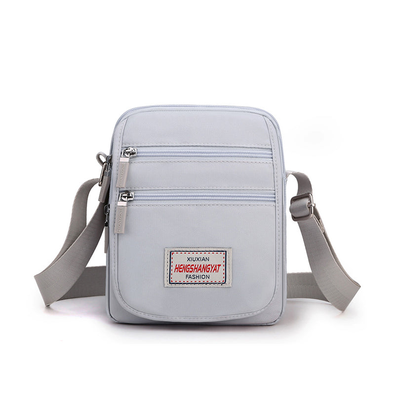 Solid Waterproof Lightweight Nylon Shoulder Bag