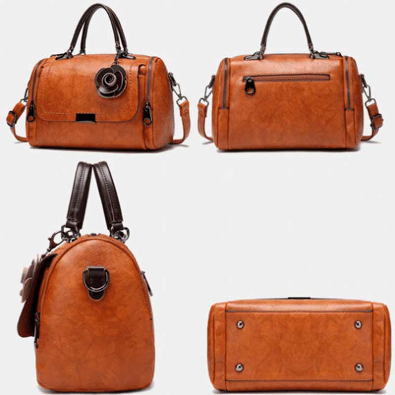 Women Flowers Pendant Crossbody Bag