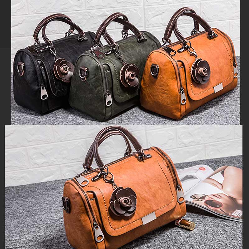 Women Flowers Pendant Crossbody Bag