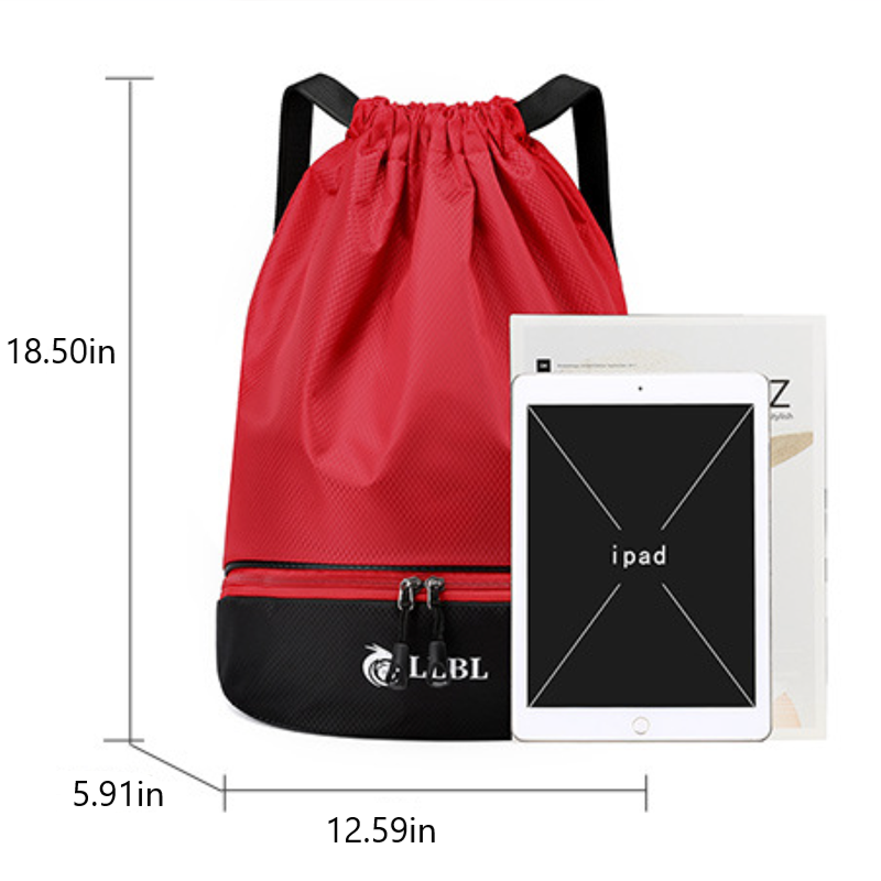 Wet & Dry Separation Drawstring Bag