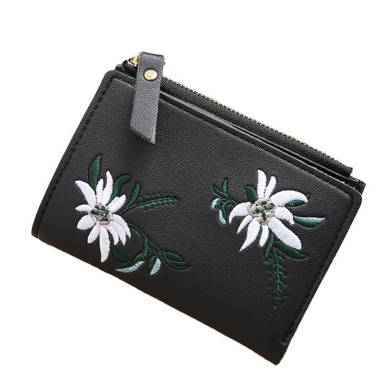 Embroid Women Short Wallets