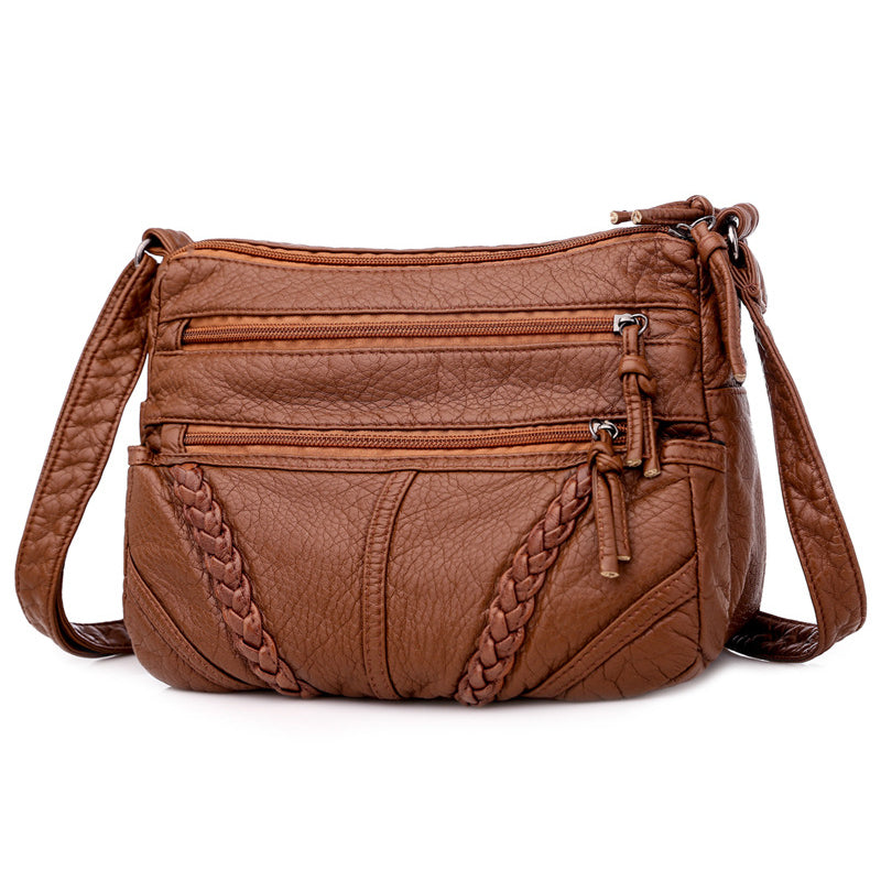 Large Capacity Wave Leather Case