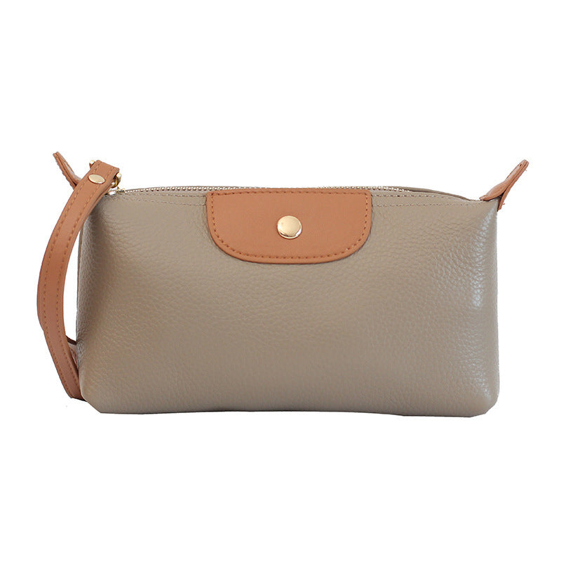 Handheld Leather Clutch Lightweight Large Space Wrist Zipper Wallet