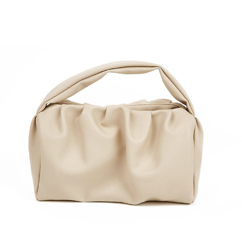 Women Soft Top Handle Clutch Bag, Dumpling  Pouch Handbag Hobo Bag