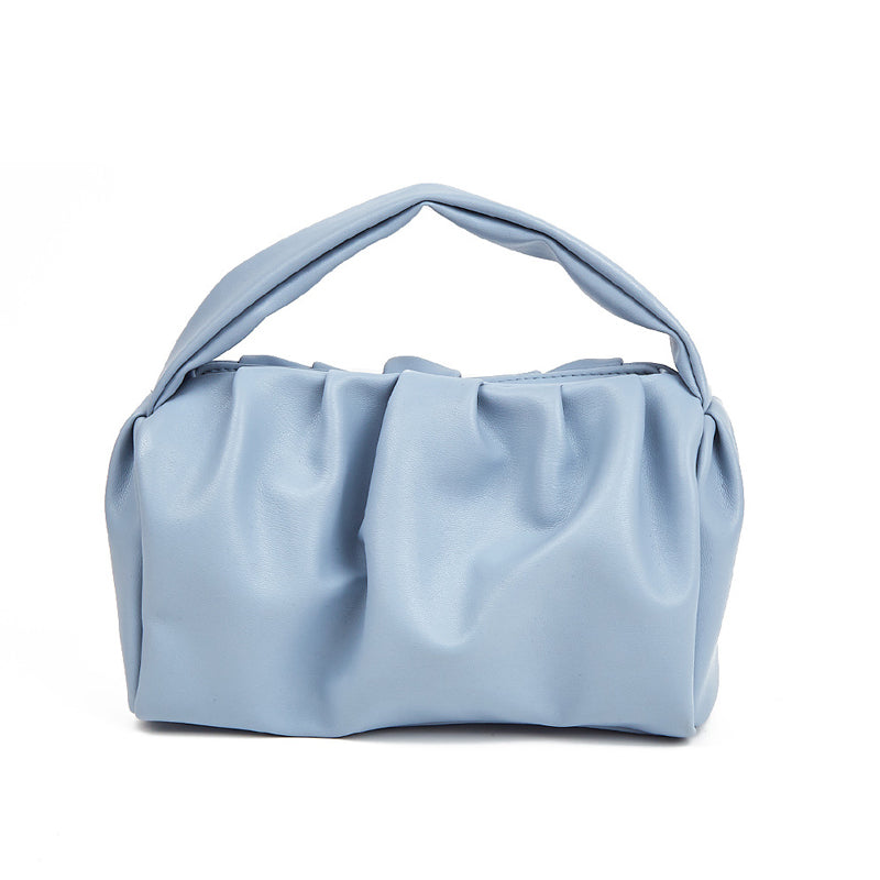 Women Soft Top Handle Clutch Bag, Dumpling  Pouch Handbag Hobo Bag