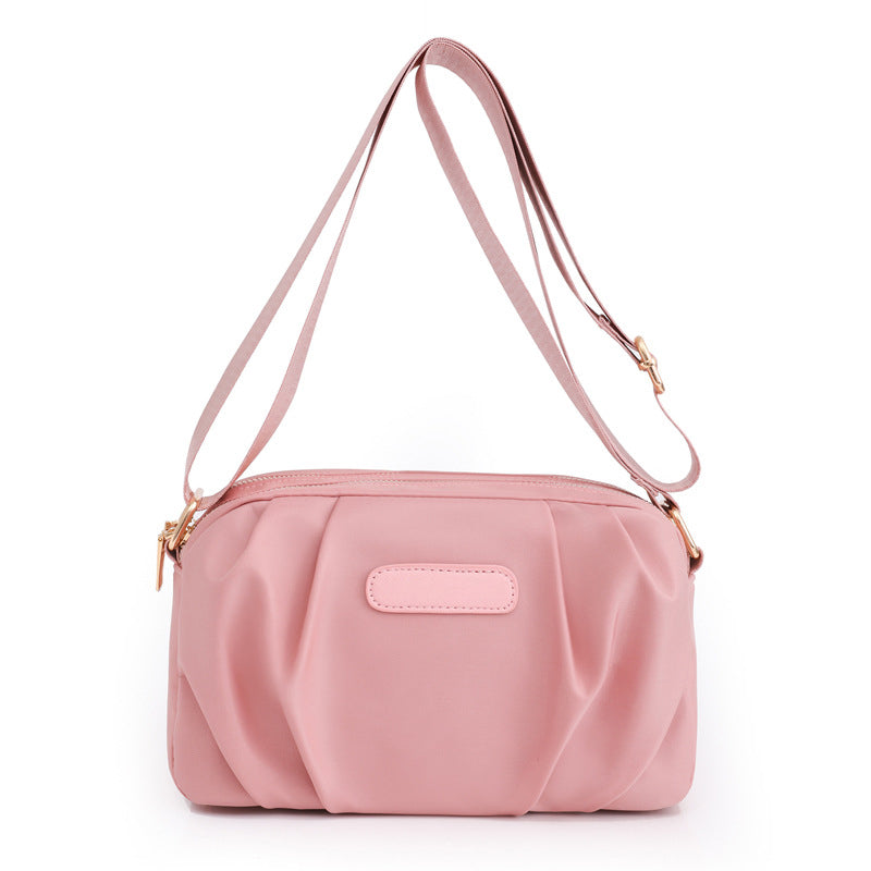 Stylish Pleated Simple Crossbody Bag