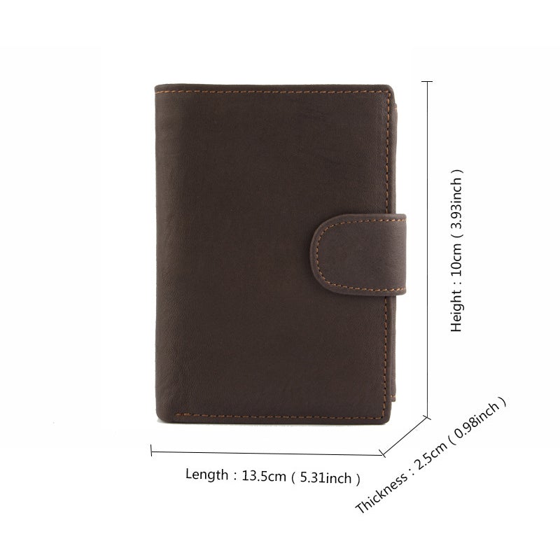 Multi-slot Trifold PU Leather Vintage Wallet