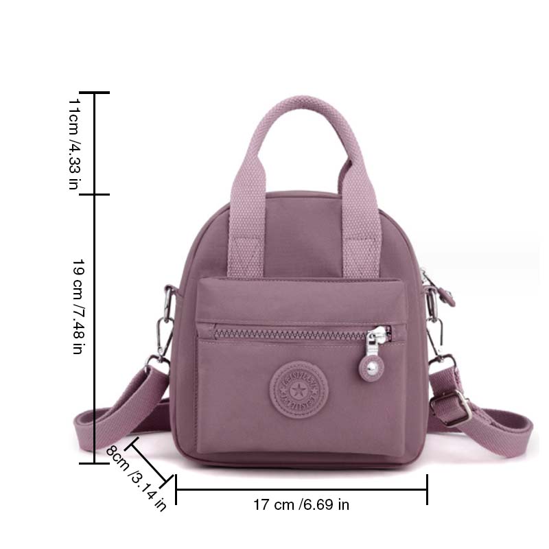 Nylon Satchel Handbag