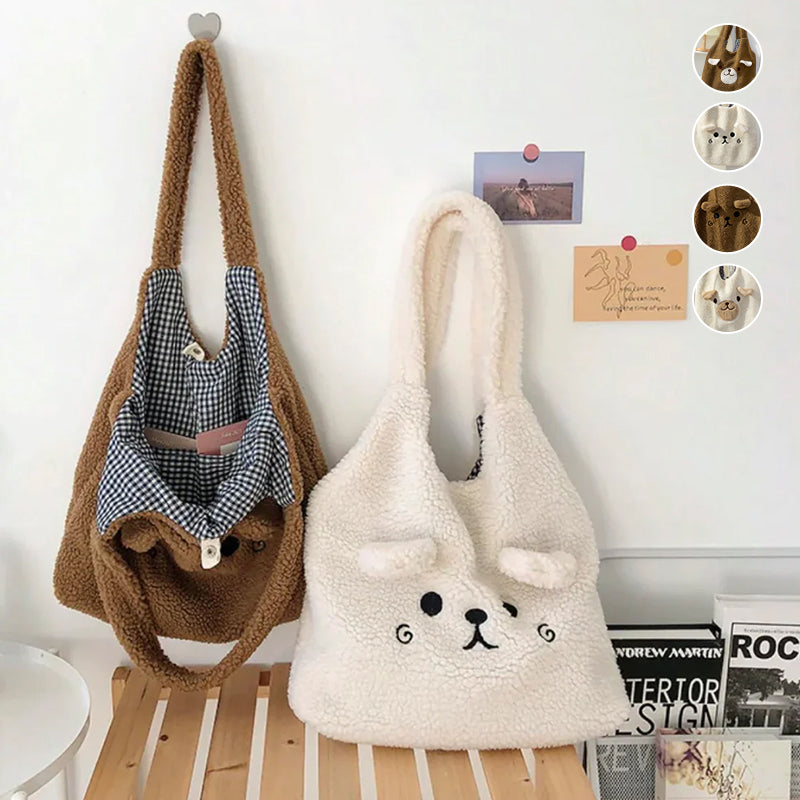 Fluffy Pup Tote Bag