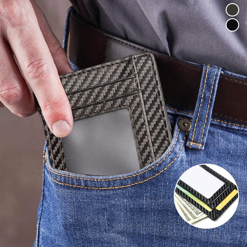 Front Pocket Leather Card Holder Wallets