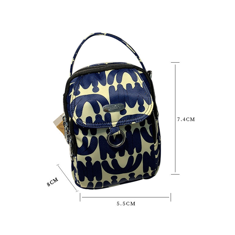 Nylon Print Crossbody Bag