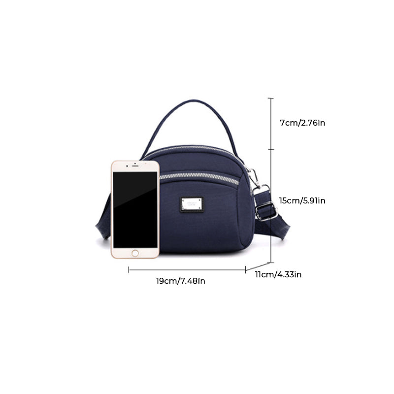 Lightweight Small Solid Nylon Crossbody Bag