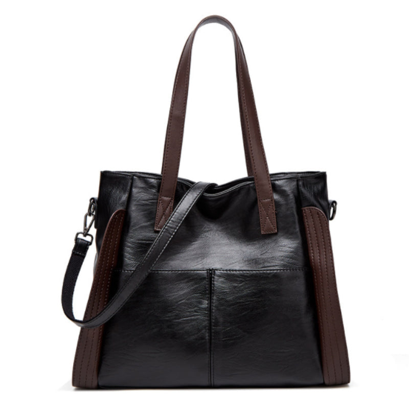 Large-Capacity Texture Soft Leather Handbag