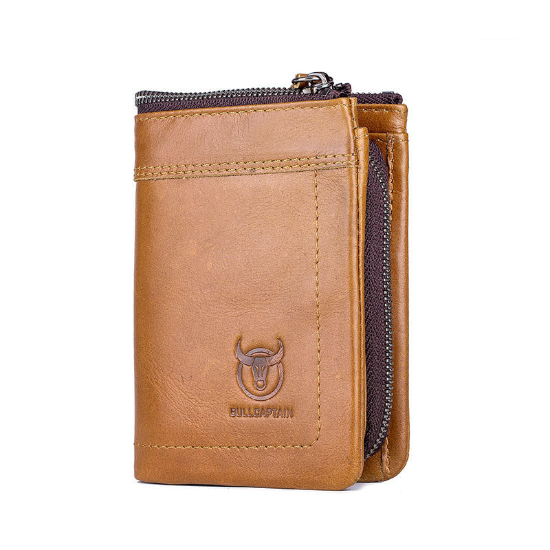 RFID Blocking Multi-slot Zip Wallet With Coin Pocket