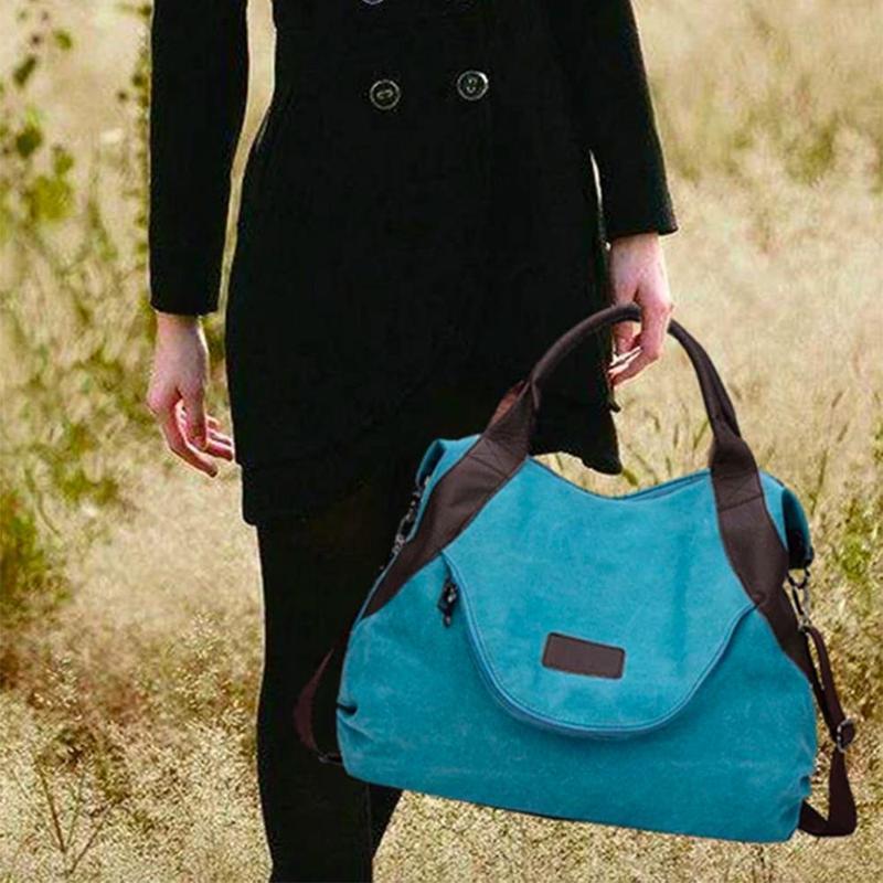 Women Large Capacity Pocket Casual Tote Handbag