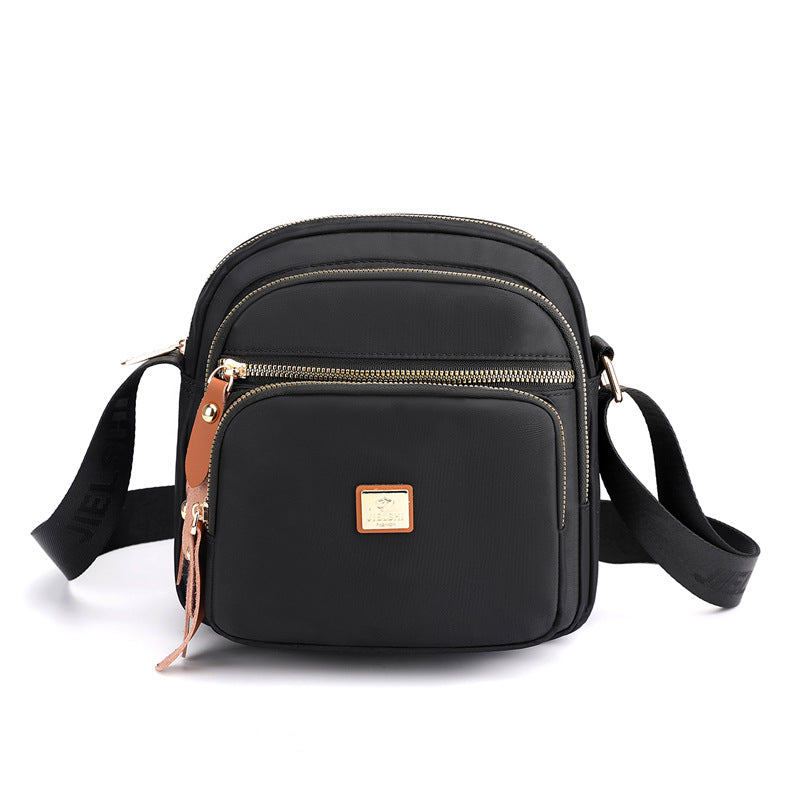 Women's Multi Pocket Nylon Shoulder Bag