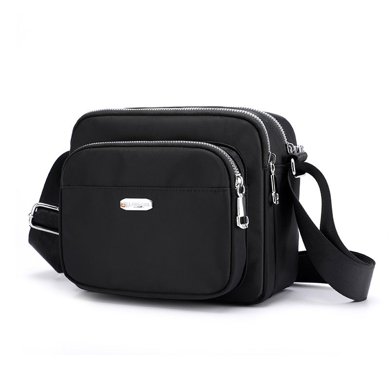 Women's Contrast Nylon Messenger Bag