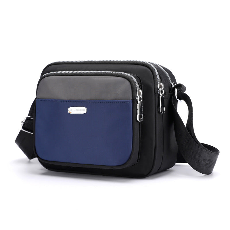 Women's Contrast Nylon Messenger Bag