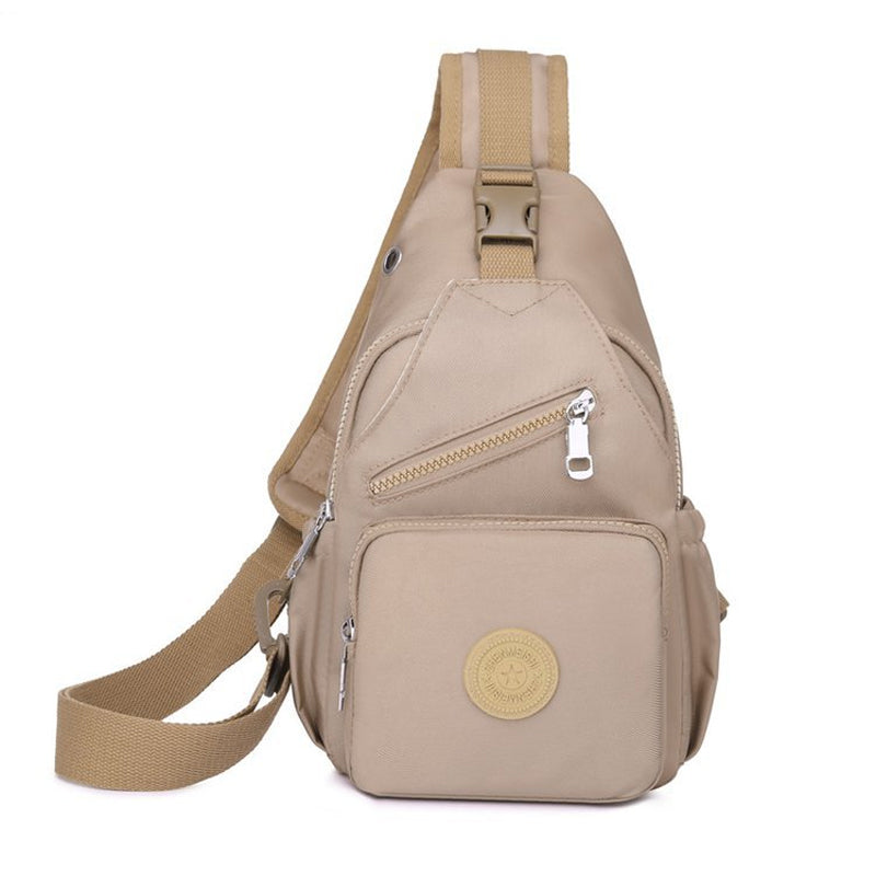 Multi-Pocket Waterproof Canvas Daily Shopping Backpack