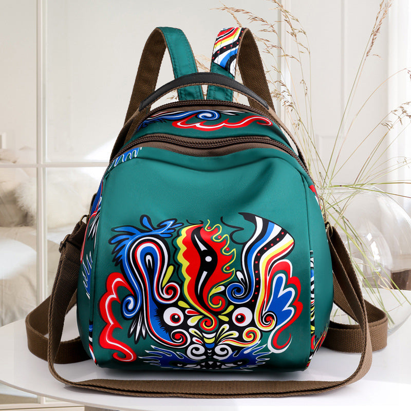 Printed Round Shoulder Bag