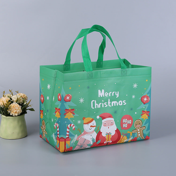 🎁Christmas Gift Bags-Christmas Tote Bags with Handles(Multiple purchases will get different colors)