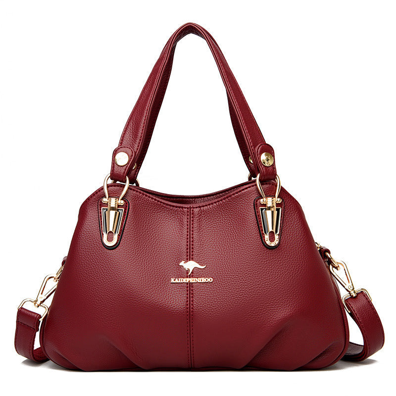 Women's Hobo Bag Top Handle Bag, Soft Pu Leather One-shoulder Hand-held Bag