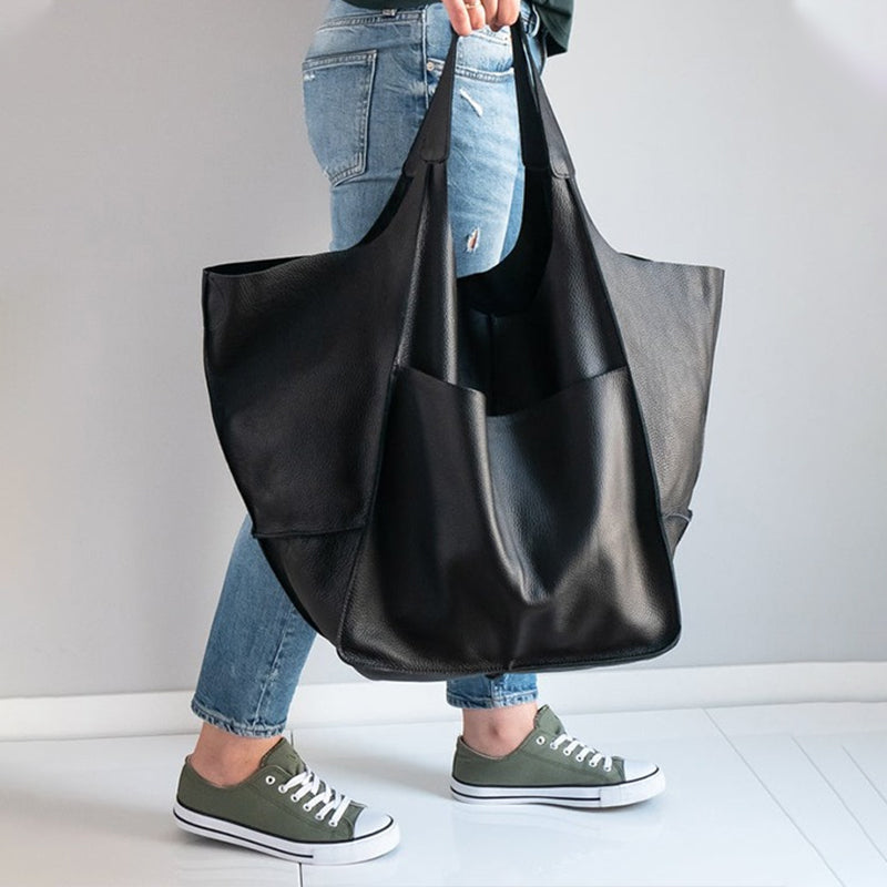 Women's Large Pu Leather Satchel Handbag, Weekender Tote Shoulder Bags