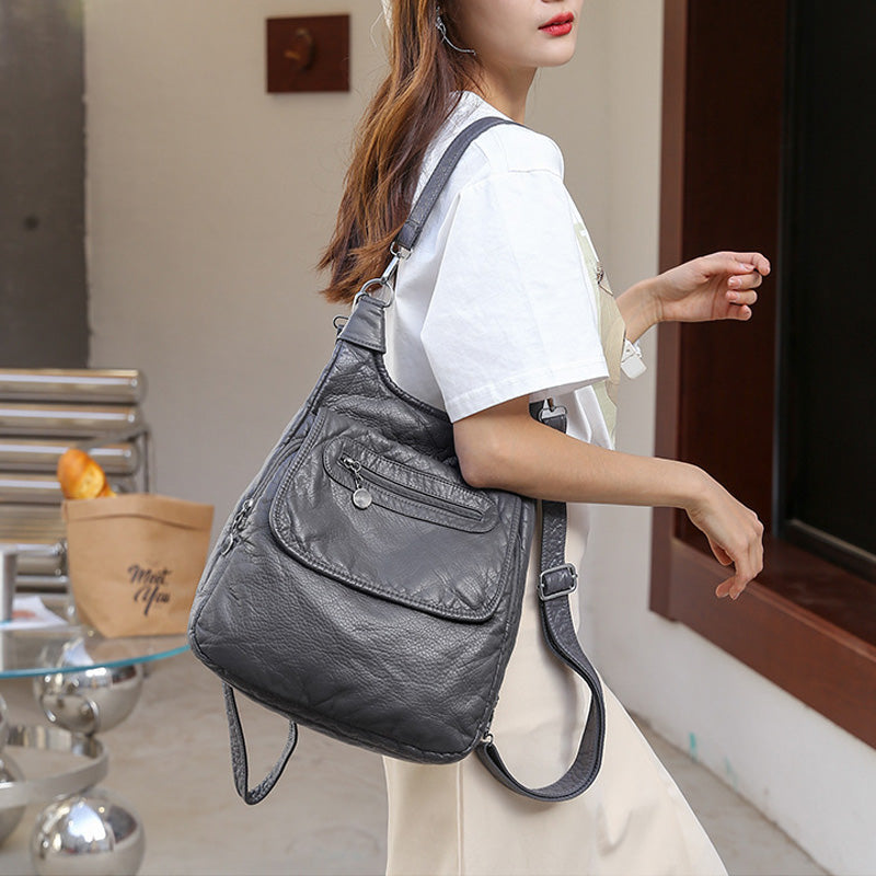 Vintage PU Backpack